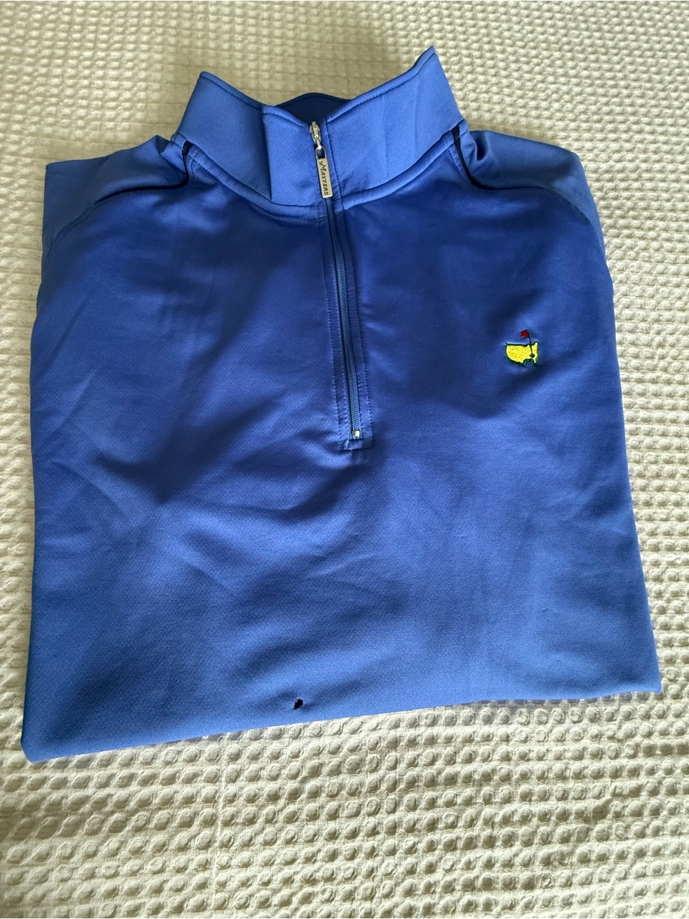 The Masters Collection Tech Royal Blue Quarter-Zip Pullover Golf - Picture 6 of 8